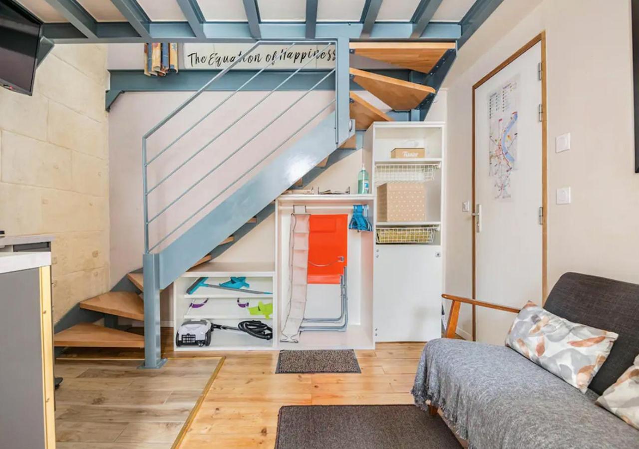 Duplex-Terrasse-Parking-Climatisation Apartment Bordeaux Luaran gambar